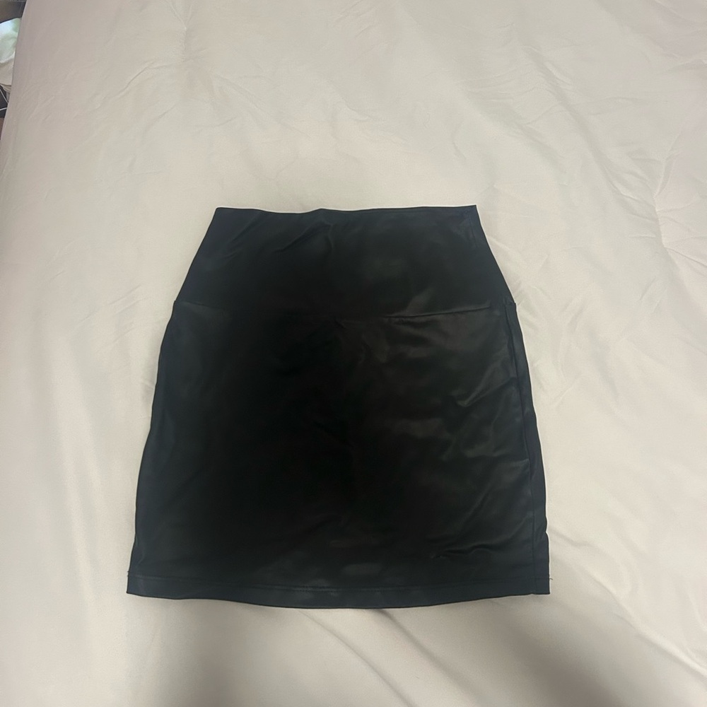 Black Leather Skirt